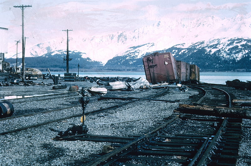 End of the Line, trains, alaska, landscape, mountains, HD wallpaper