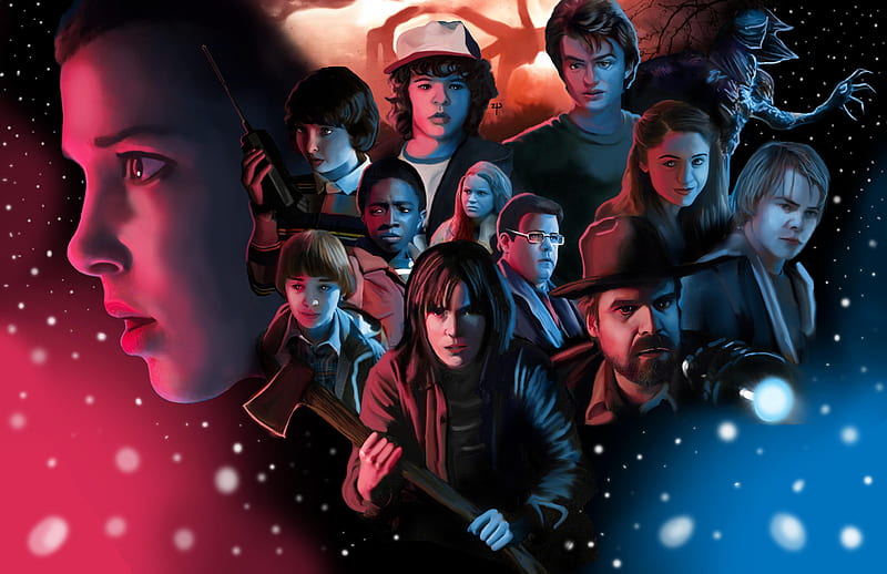 Stranger Things Season 3, stranger-things, tv-shows, , artwork, artist, digital-art, HD wallpaper