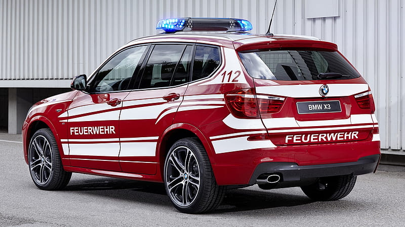 2016 BMW X3 M Sport - Feuerwehr, BMW, Red, Sport, X3 M, Feuerwehr, Fire, Department, Car, Emergency, HD wallpaper