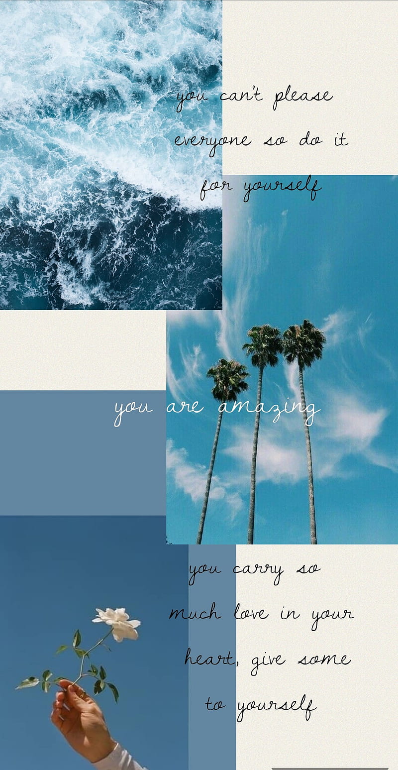 Amazing, aesthetic, blue, hate, love, love yourself, rose, self love, wave,  white, HD phone wallpaper | Peakpx