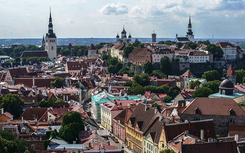 Tallinn, Estonia, old city, streets, churches, tourism, capital of the Estonia, HD wallpaper