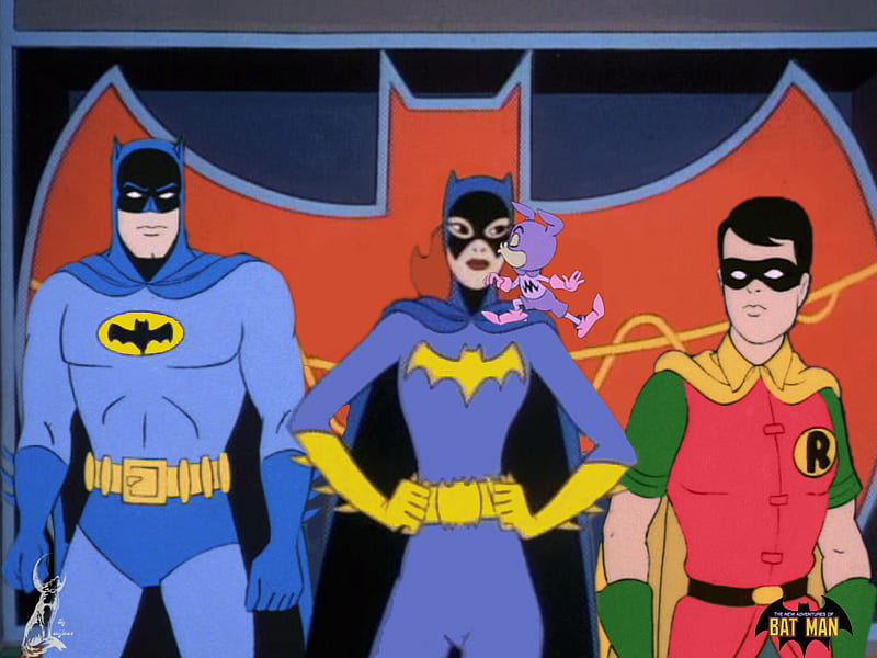 Batman, Batgirl and Robin, cartoon, entertainment, people, HD wallpaper |  Peakpx