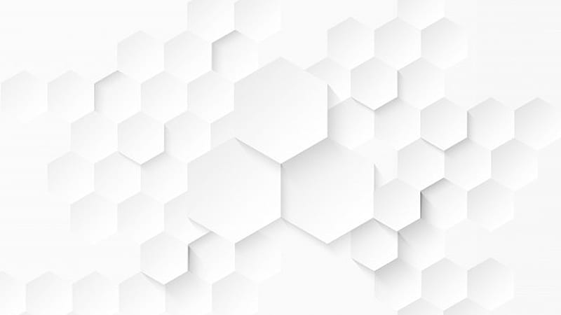 White Hexagon Geometric Shapes White Aesthetic, HD wallpaper | Peakpx