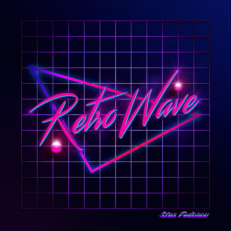New Retro Wave, synthwave, neon, 1980s, typography, hop, HD phone wallpaper