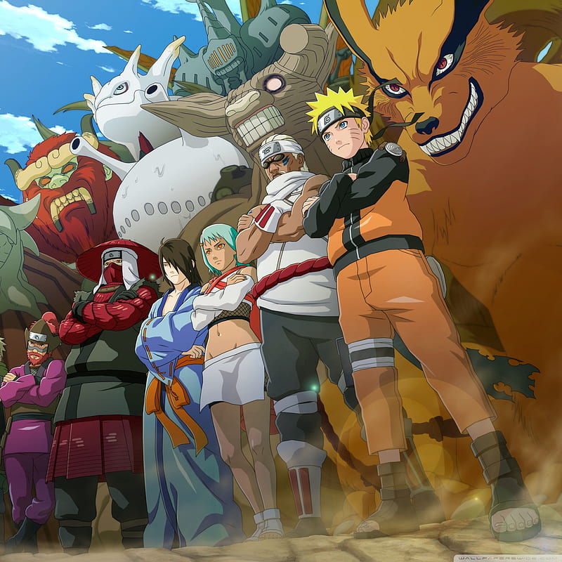 Naruto Shippuuden, anime girls, anime boys, Uzumaki Naruto, Killer Bee, HD phone wallpaper