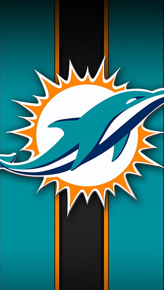 Miami Dolphins NFL Logo In Seagreen Background HD Miami Dolphins Wallpapers, HD Wallpapers