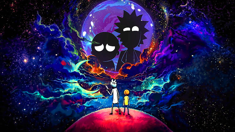 Rick and Morty in Outer Space, HD wallpaper