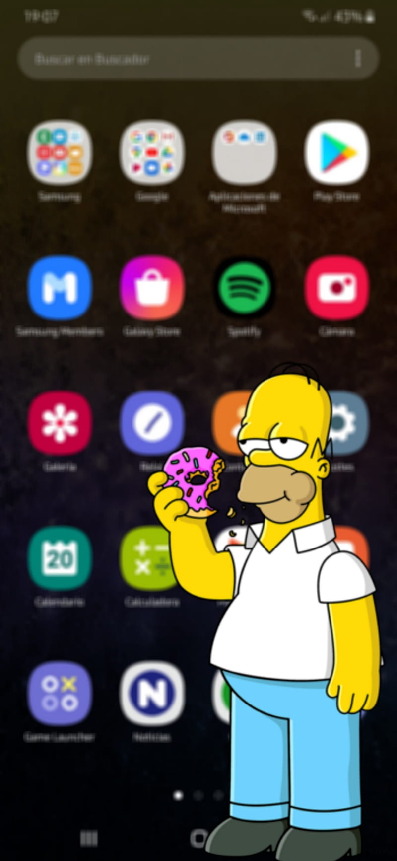 Homero Simpson, rosquilla, HD phone wallpaper