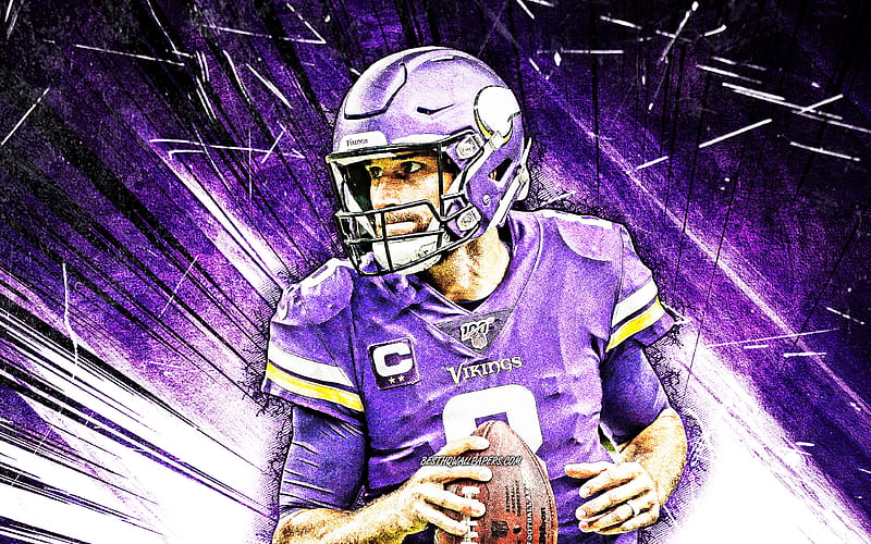 Kirk Cousins grunge art quarterback Minnesota Vikings american  football HD wallpaper  Peakpx