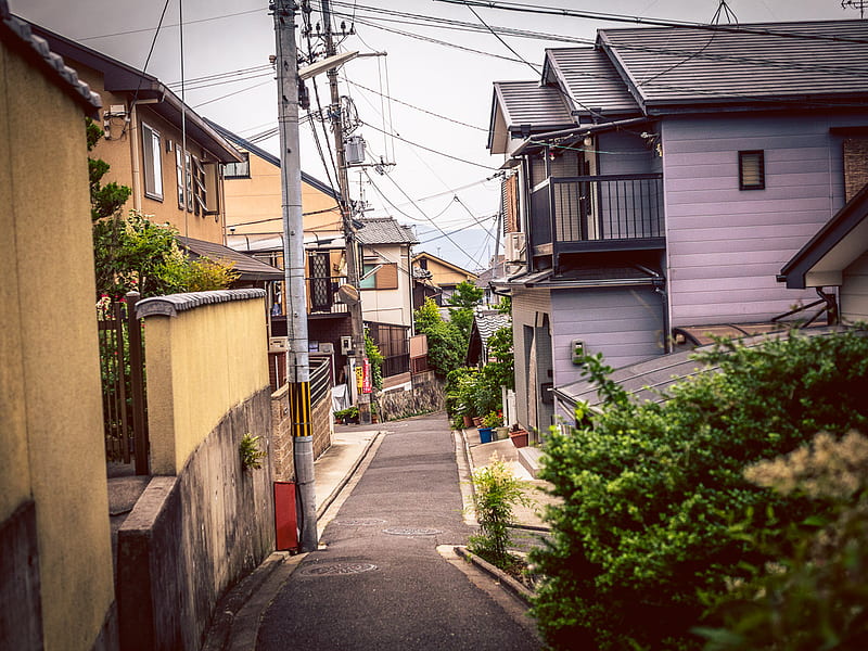 Japanese town, Japanese neighborhood, Building aesthetic, Japan Suburbs, HD wallpaper