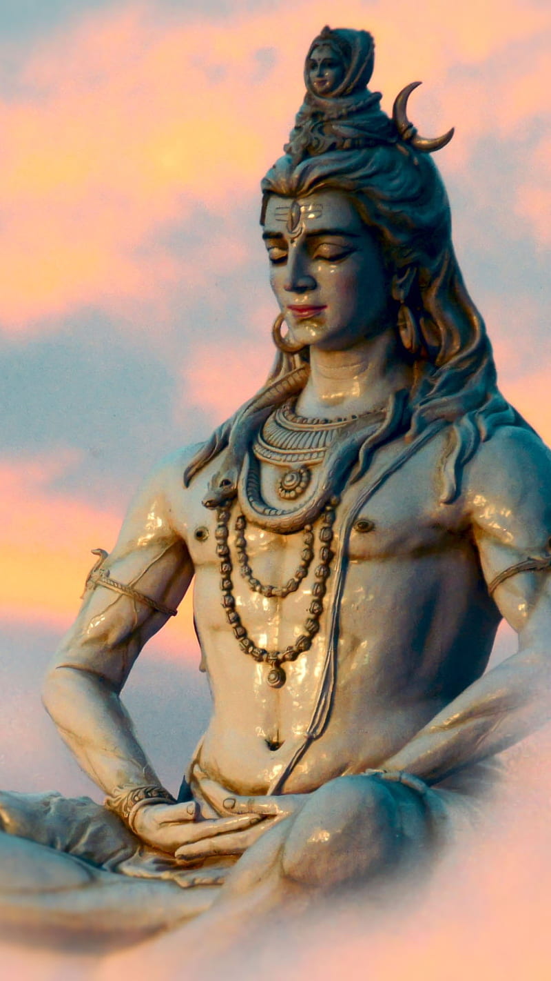 Lord Shiva Idol , lord shiva, hindu, bhakti, devotional, god, adiyogi, HD phone wallpaper