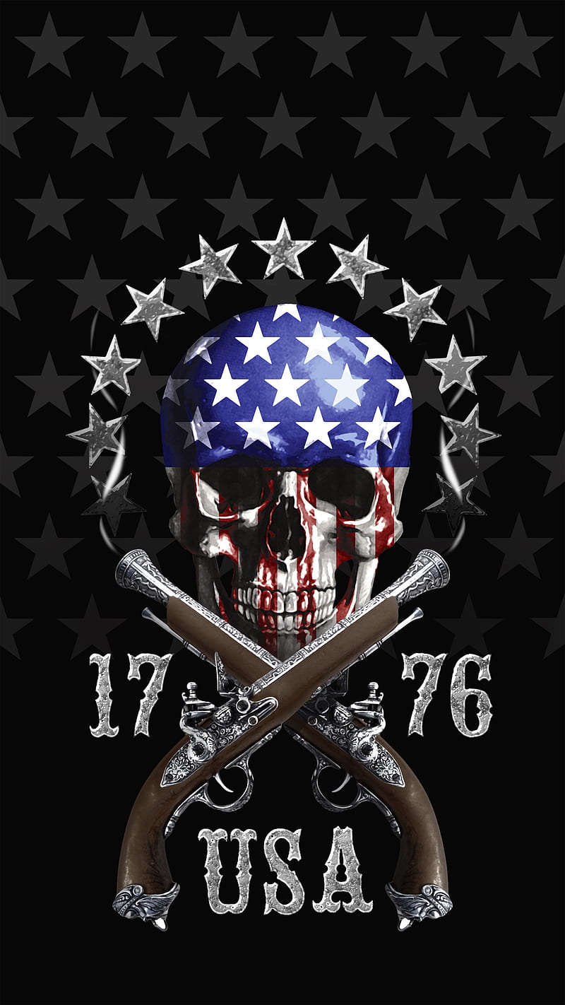 Patriot Skull , Fenrir, Patriot, HD phone wallpaper