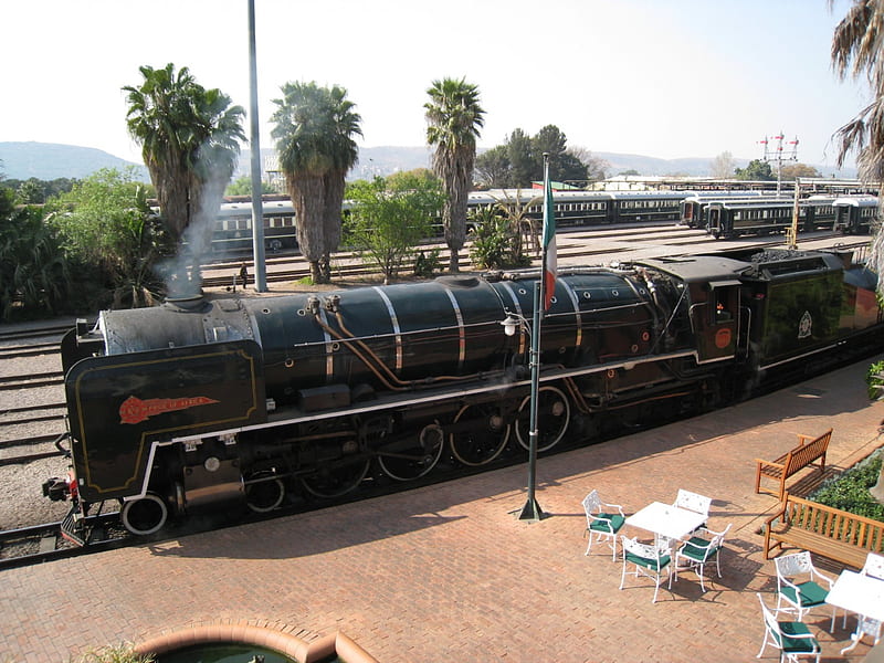 Old Machine, railway, locomotive, steam, train, HD wallpaper