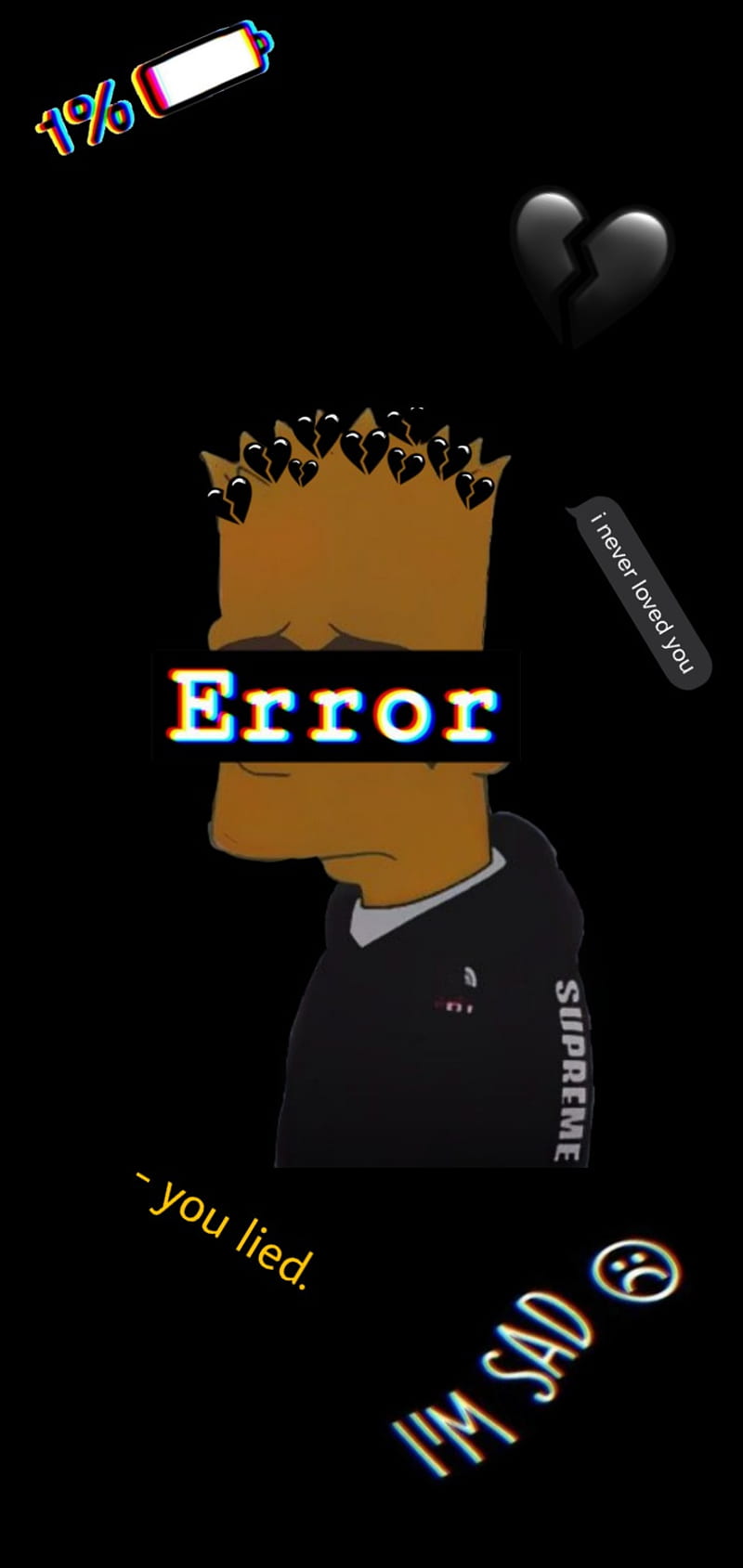 Sad, bart, HD phone wallpaper