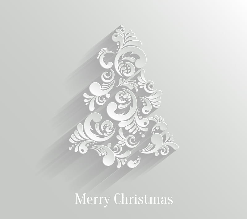 white christmas, decoration, desenho, festive, holiday, tree, xmas, HD wallpaper