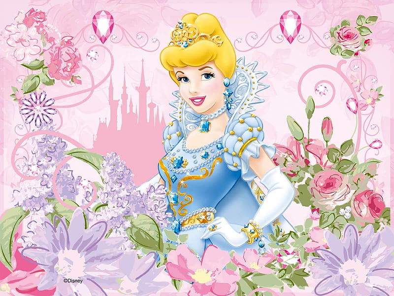 Cinderella, fantasy, girl, child, princess, pink, blue, disney, HD wallpaper  | Peakpx