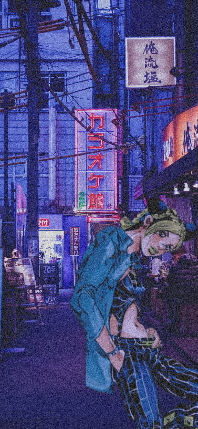 Jolyne Cujoh , aesthetic, anime, jojo, jojos, ocean, stone, HD phone wallpaper