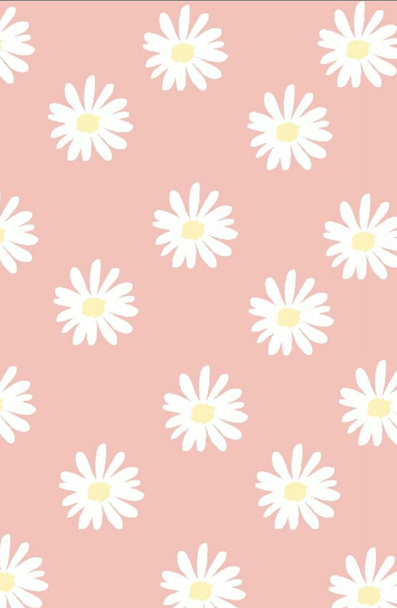Free Vector  Hand drawn daisy mobile phone wallpaper