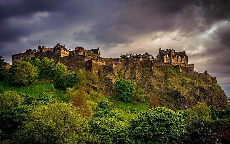 Castles, Edinburgh, Man Made, Castle, Edinburgh Castle, HD wallpaper