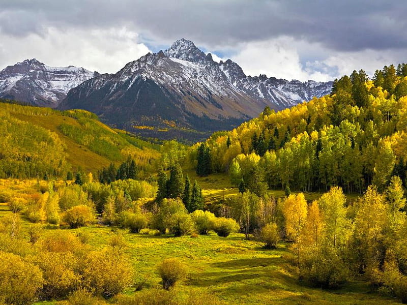 Mount-Sneffels-Colorado, autumn, colorado, mount, bonito, trees ...