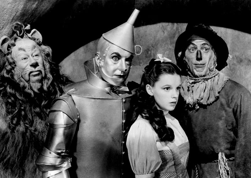 Wizard Of Oz, Tin Man, 1939, Scarecrow, Movies, Cowardly Lion, Dorothy, Hats, HD wallpaper
