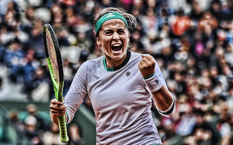 Jelena Ostapenko Latvian tennis players, WTA, match, athlete, Ostapenko, tennis, R, tennis players, Aļona Ostapenko, HD wallpaper