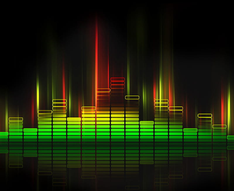 Sound Waves, beat, chart, colors, graph, music, technology, HD wallpaper