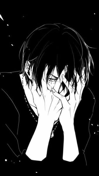 Sad Anime Faces, anime boy sad face HD wallpaper