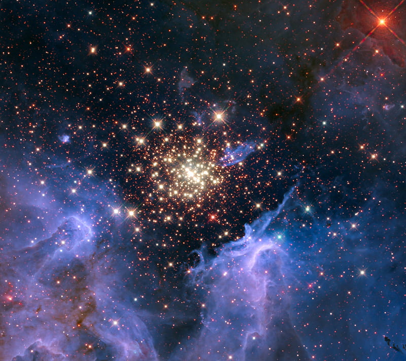NGC 3603, stars, space, newborn stars, nebulae, ngc, clusters, HD wallpaper