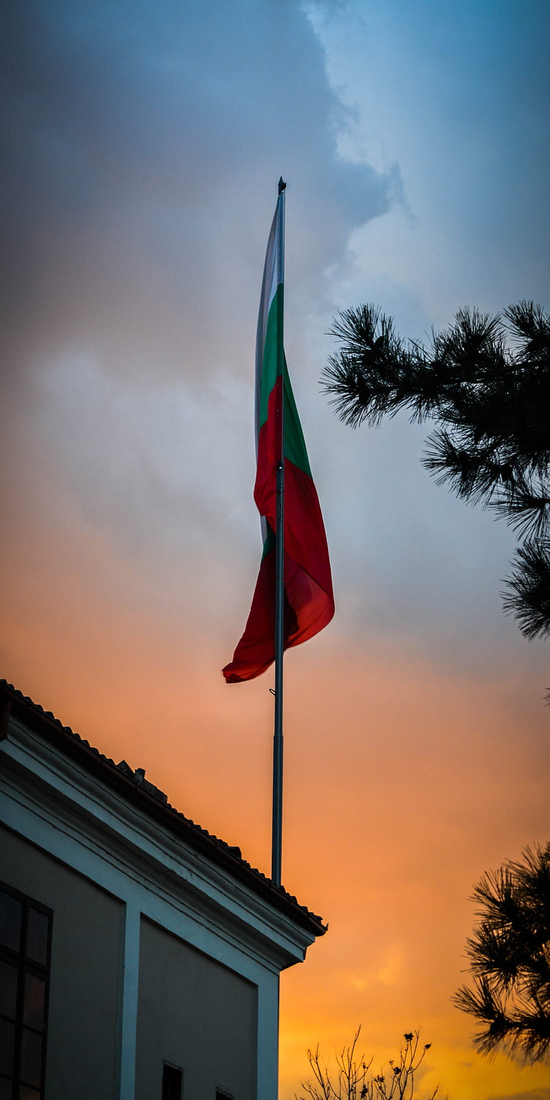 Bulgarian Flag 2, bulgaria, bulgarian flag, house, sunset, landscape, HD  phone wallpaper | Peakpx