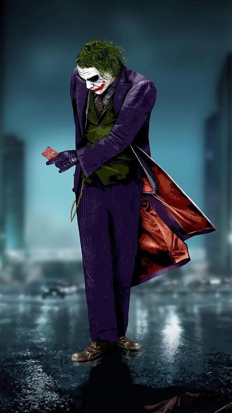 Joker Attitude, Illustration, artwork, bad joker, super villain, HD phone wallpaper