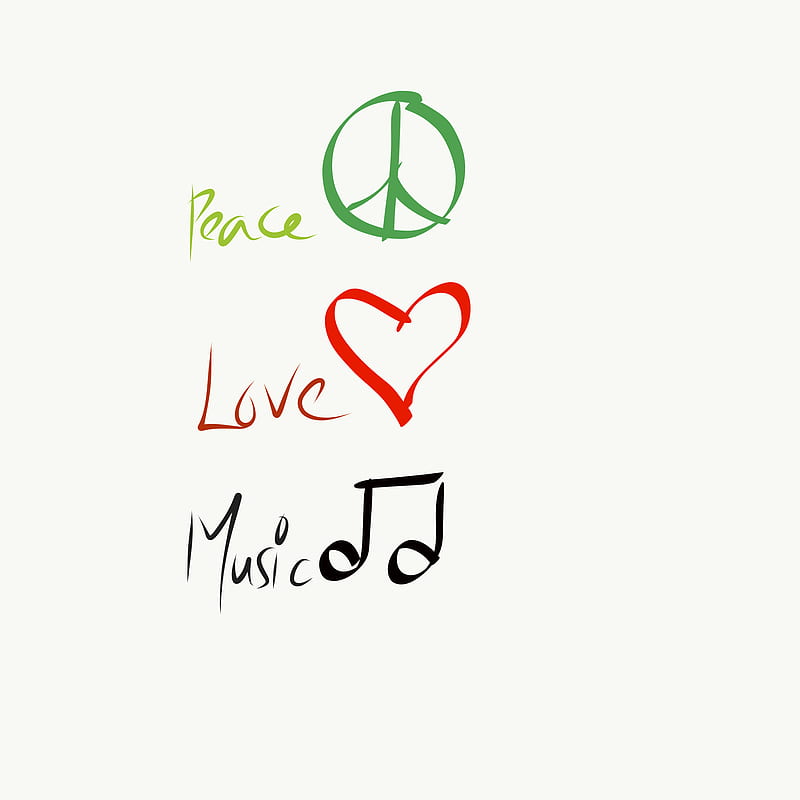 Paz amor música, todas, arte, ilustrado, amor, música, paz, Fondo de  pantalla de teléfono HD | Peakpx