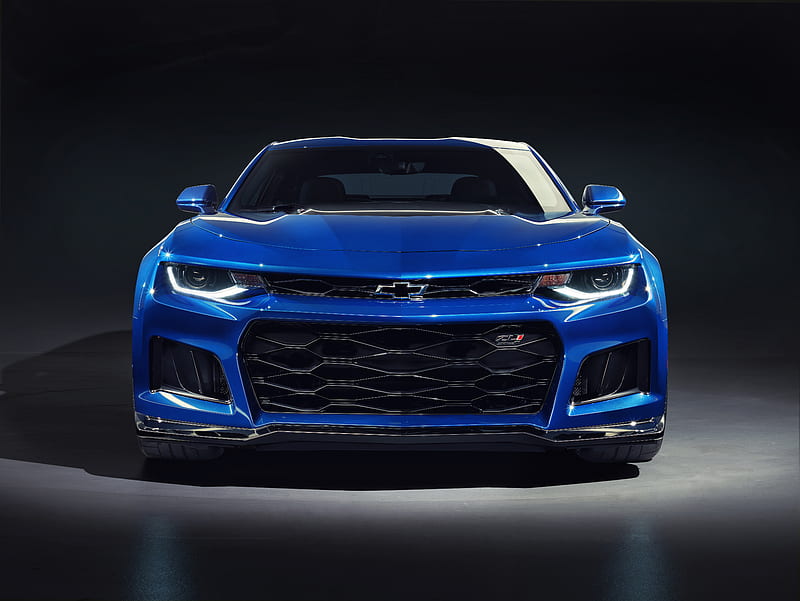 Chevrolet, america, blue, camaro, muscle, usa, zl1, HD wallpaper