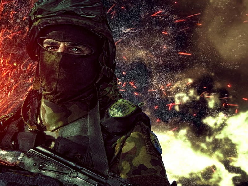 Азов, military, guerra, Ukraine, Azov, HD wallpaper