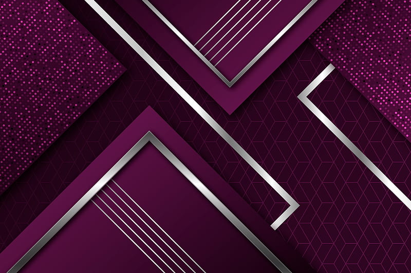 Purple Geometry Art, HD wallpaper