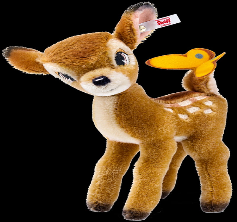 Bambi And Butterfly, Stuffy Pets, Brown, Disney, Bami, Phography, Butterfly, Spots, HD wallpaper