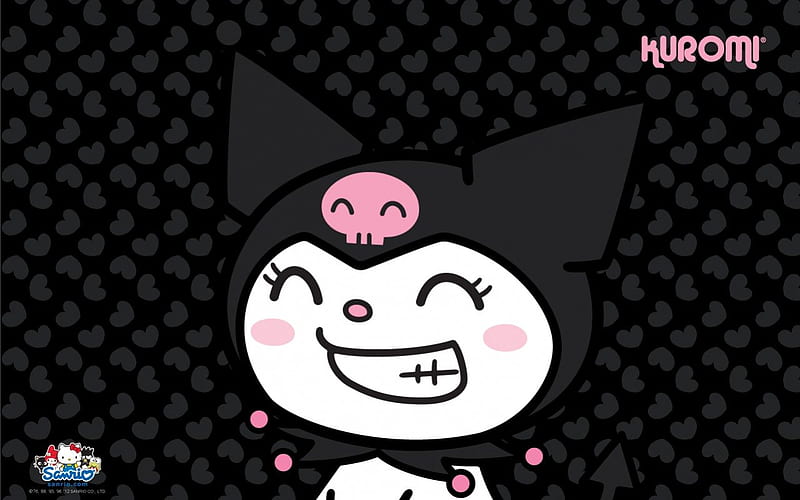 Kuromi, Cute, Black, Pink, Skull, Hello Kitty, Gothic, Kawaii, HD ...