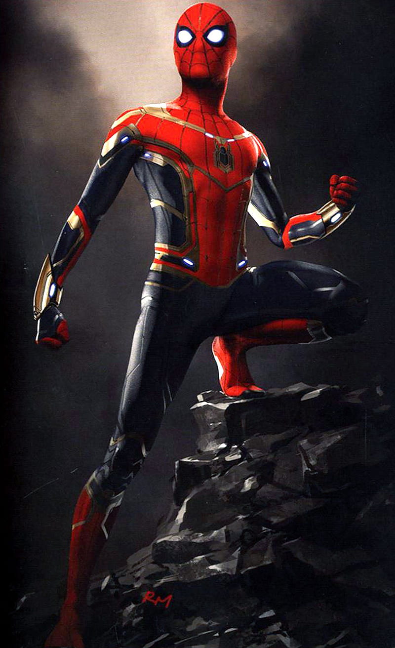 Spider Man, concept, concept art, marvel, mcu, HD phone wallpaper