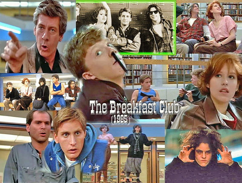 The Breakfast Club, brat pack, ally sheedy, 80s, emilio estevez, HD wallpaper