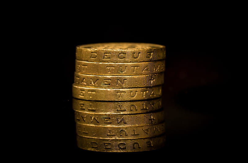 coins, gold, old, HD wallpaper