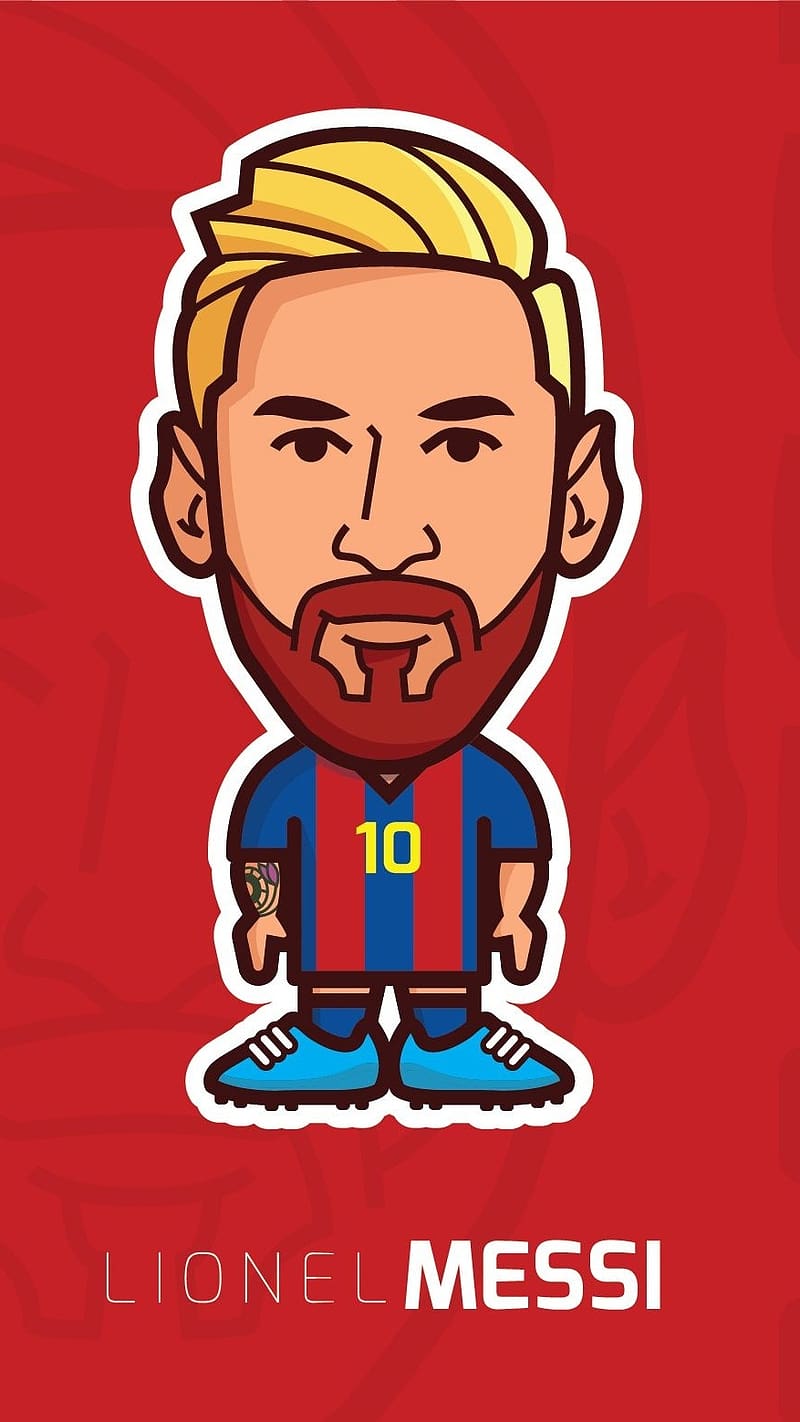 Messi, Animated Work, sports, footballer, fcb, HD phone wallpaper | Peakpx