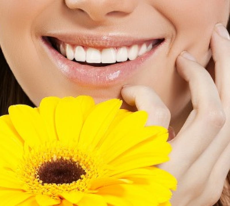 Flower Model Smiling Lady Hd Wallpaper Peakpx