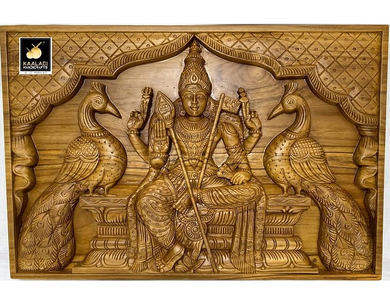 Buy Main Door Gajalakshmi Wood Carving Online India, Wooden Panel for Main Doors, Wooden Crafts, gajalakshmi wood carving online india, HD wallpaper