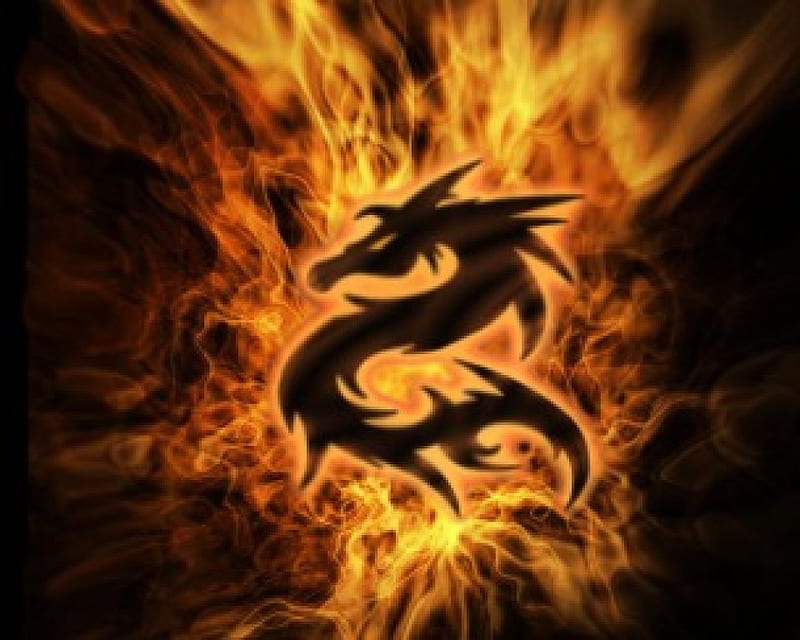 inferno, black, fire, dragan, HD wallpaper