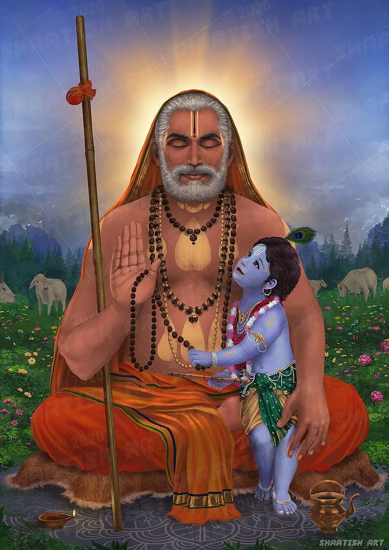 Raghavendra Swamy, god, spiritual, HD phone wallpaper | Peakpx
