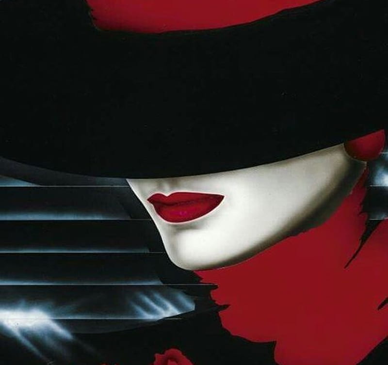 demoler Chillido cordura Labios rojos, sombrero negro, arte, cuadros, dibujo, ilustraciones,  belleza, Fondo de pantalla HD | Peakpx