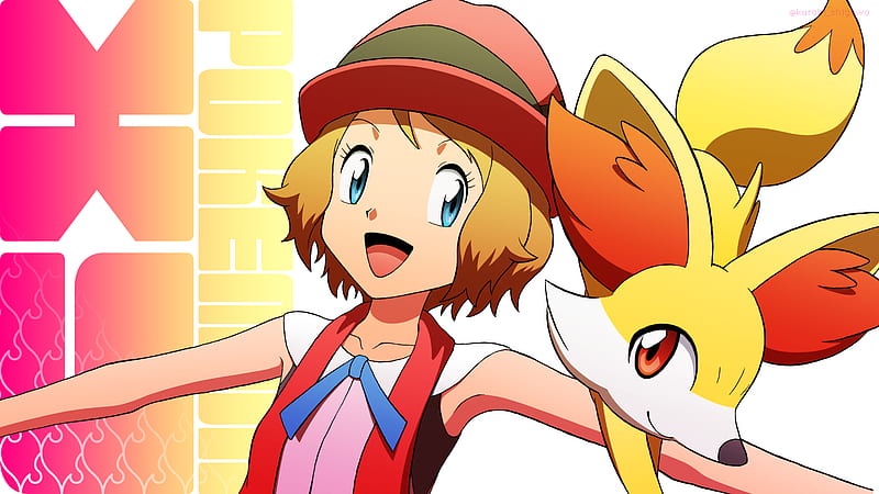 Pokémon, Serena (Pokémon) , Fennekin (Pokémon), HD wallpaper
