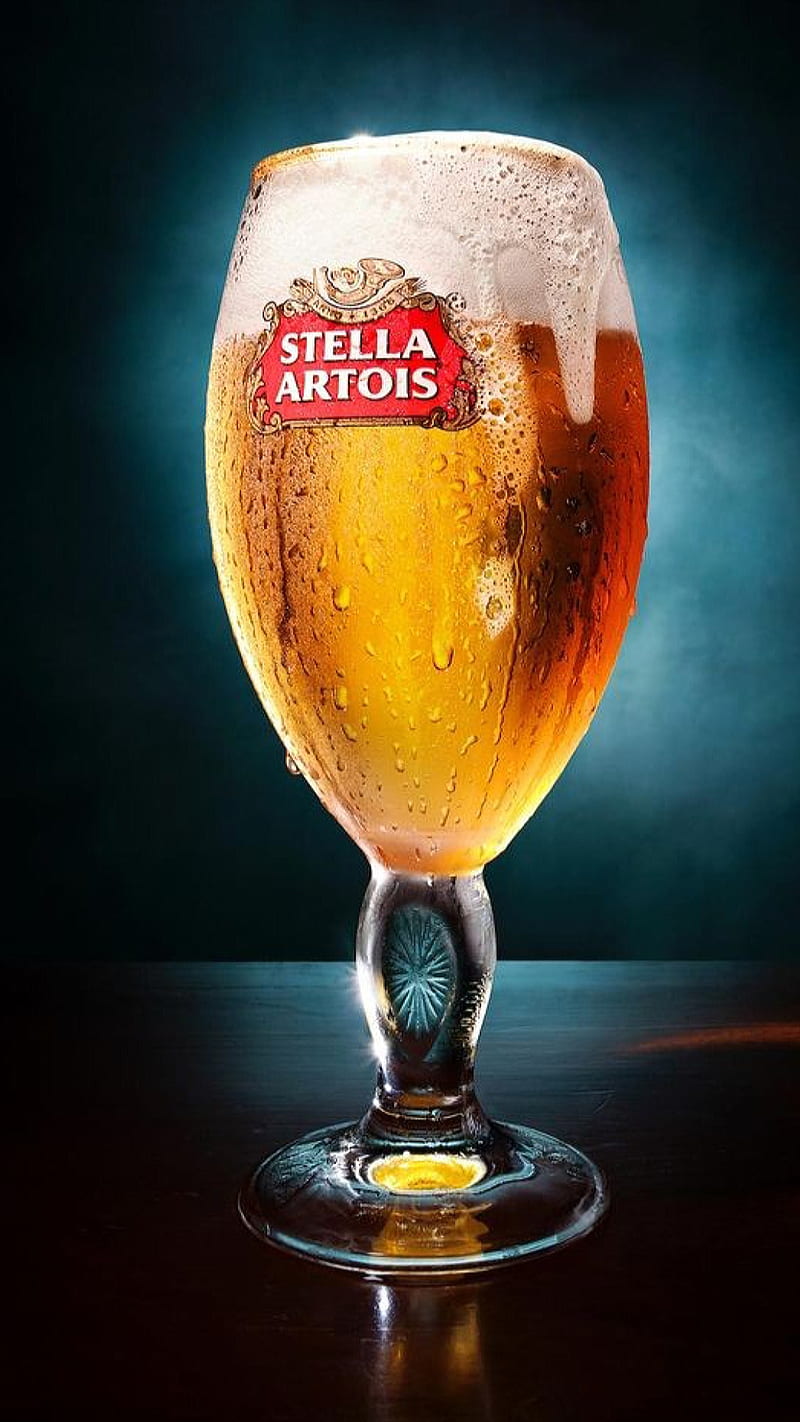 Have a cold beer, beer, bubbles, cold, cup, drink, stella, HD phone wallpaper