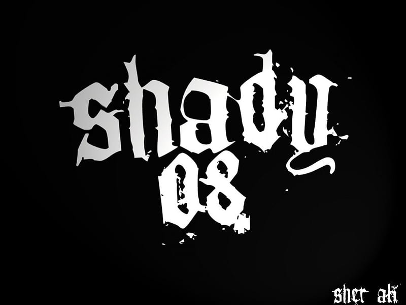 SHADY 08, d12, 2008, shady, mathers, sher ali, slim, logo, marshall, 8, eminem, HD wallpaper