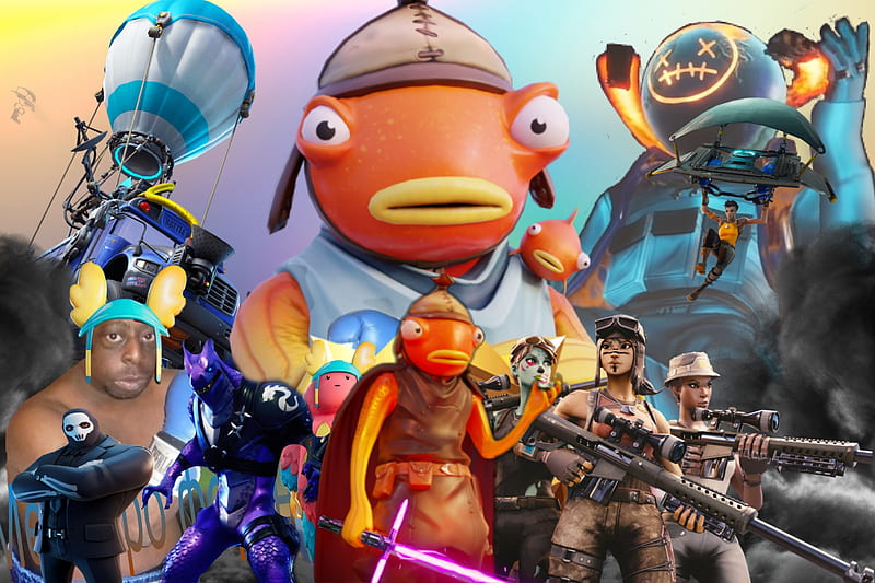 Download Introducing the Iconic Fortnite Fishstick Skin Wallpaper   Wallpaperscom